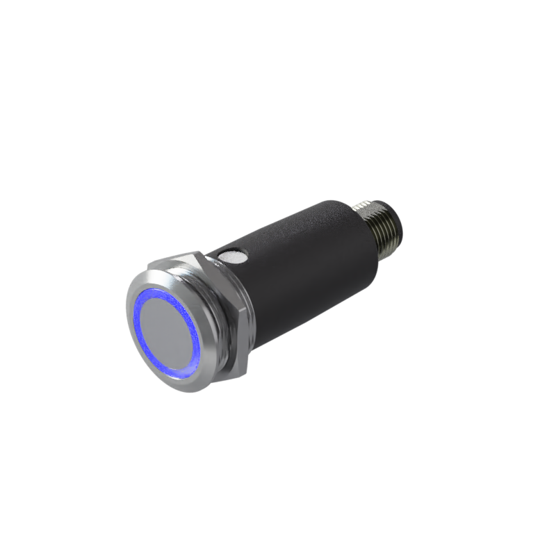 Illuminated Pushbutton With Connector M12, Ø 22 Mm, Stainless Steel ...